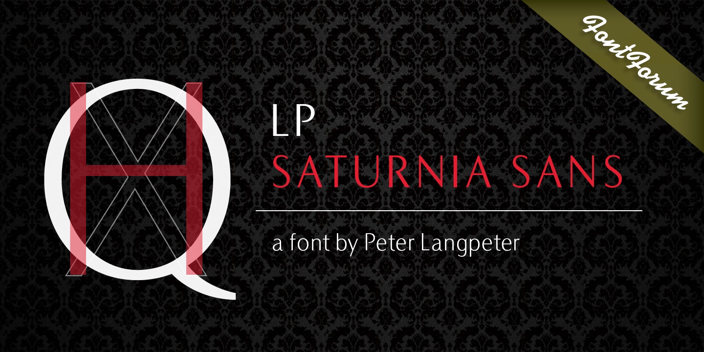Пример шрифта LP Saturnia Regular